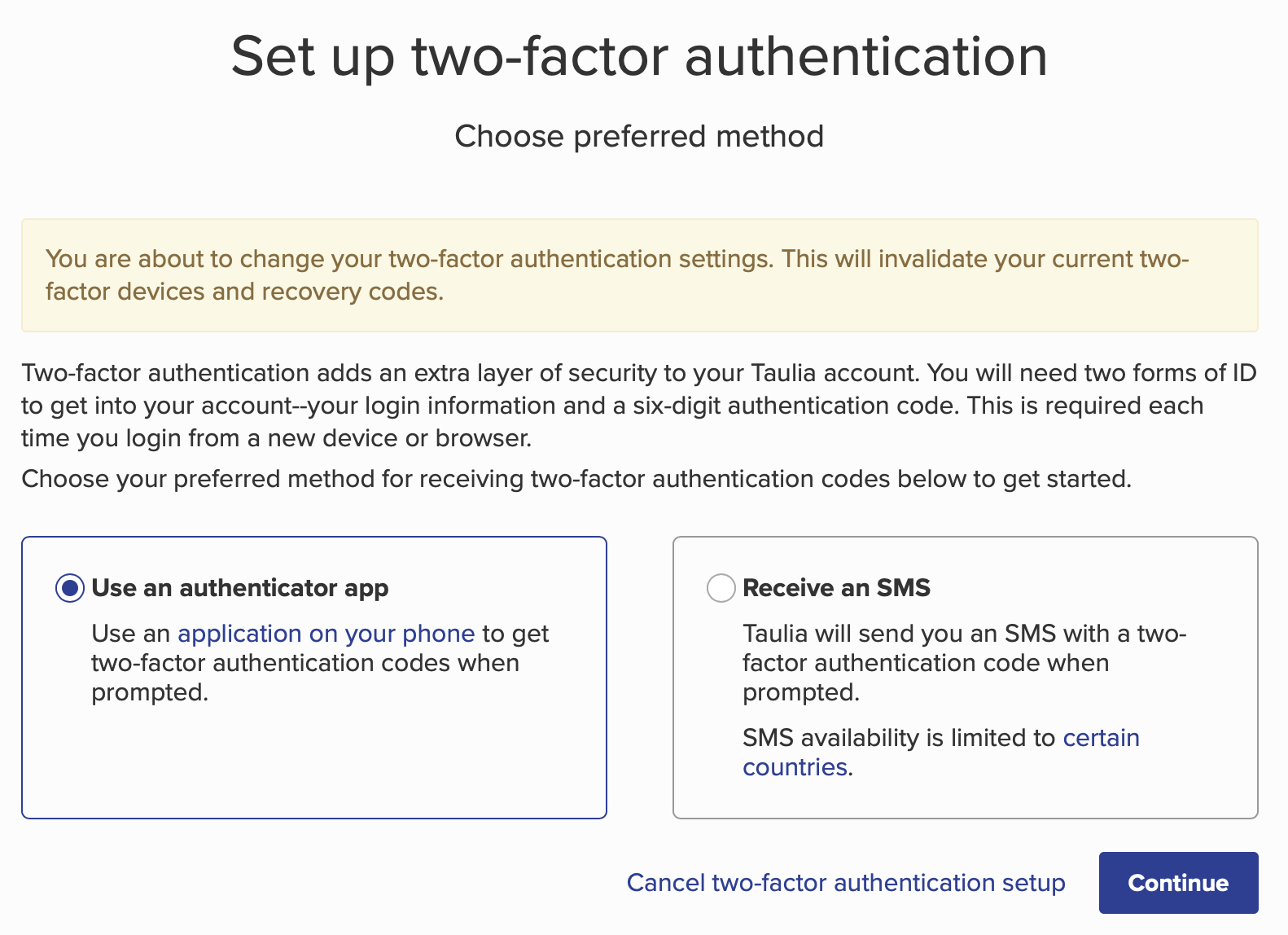 select method